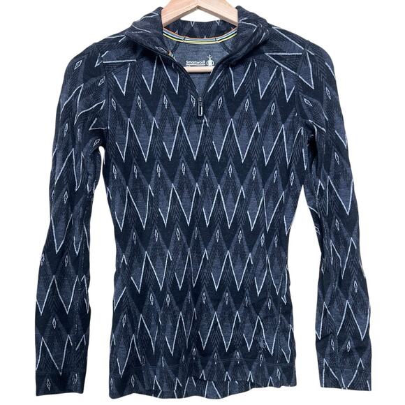 Smartwool XS Women’s Long Sleeve Merino Wool Pattern Base Layer - Picture 1 of 6